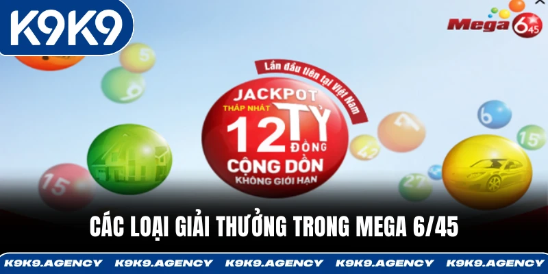 Các loại giải thưởng trong Mega 6/45