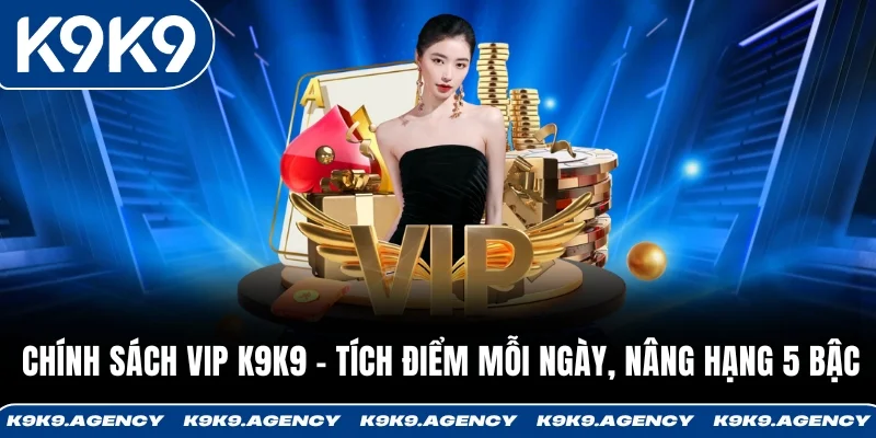Chính Sách VIP K9K9 – Tích Điểm Mỗi Ngày, Nâng Hạng 5 Bậc