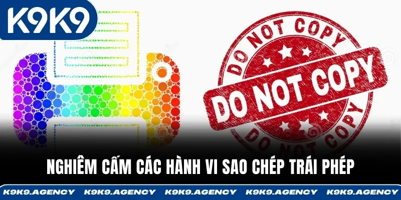 Nghiêm cấm các hành vi sao chép trái phép 